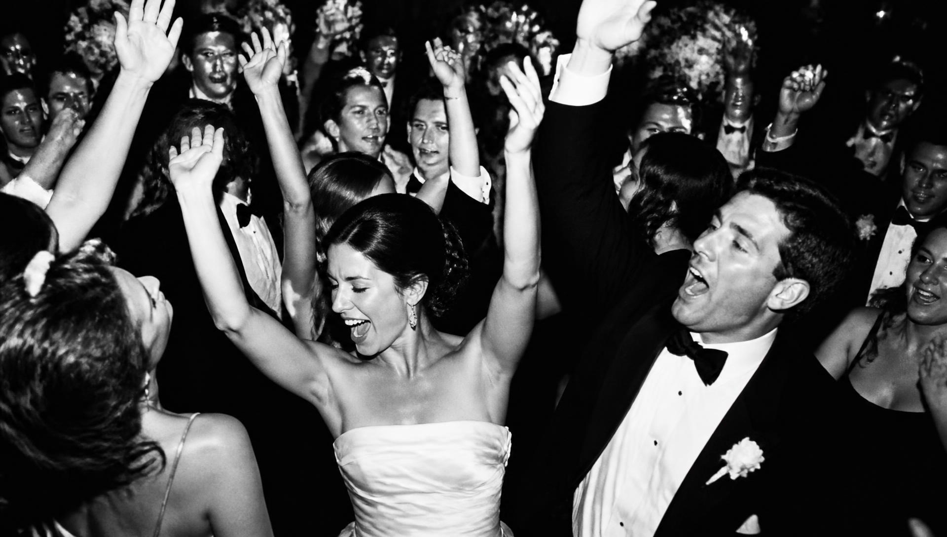 Packed dance floor at a live show